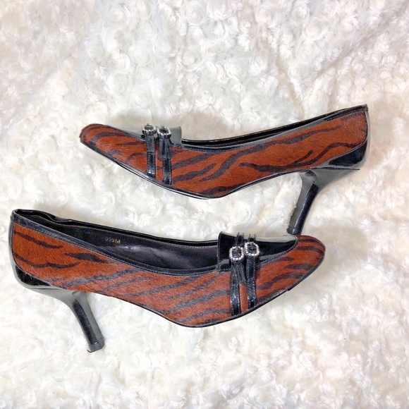 Vaneli Shoes - Vaneli Van Eli Womens Sz 9.5 M Black Brown Animal